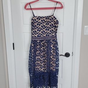 Harlow Corded Lace Midi Dress